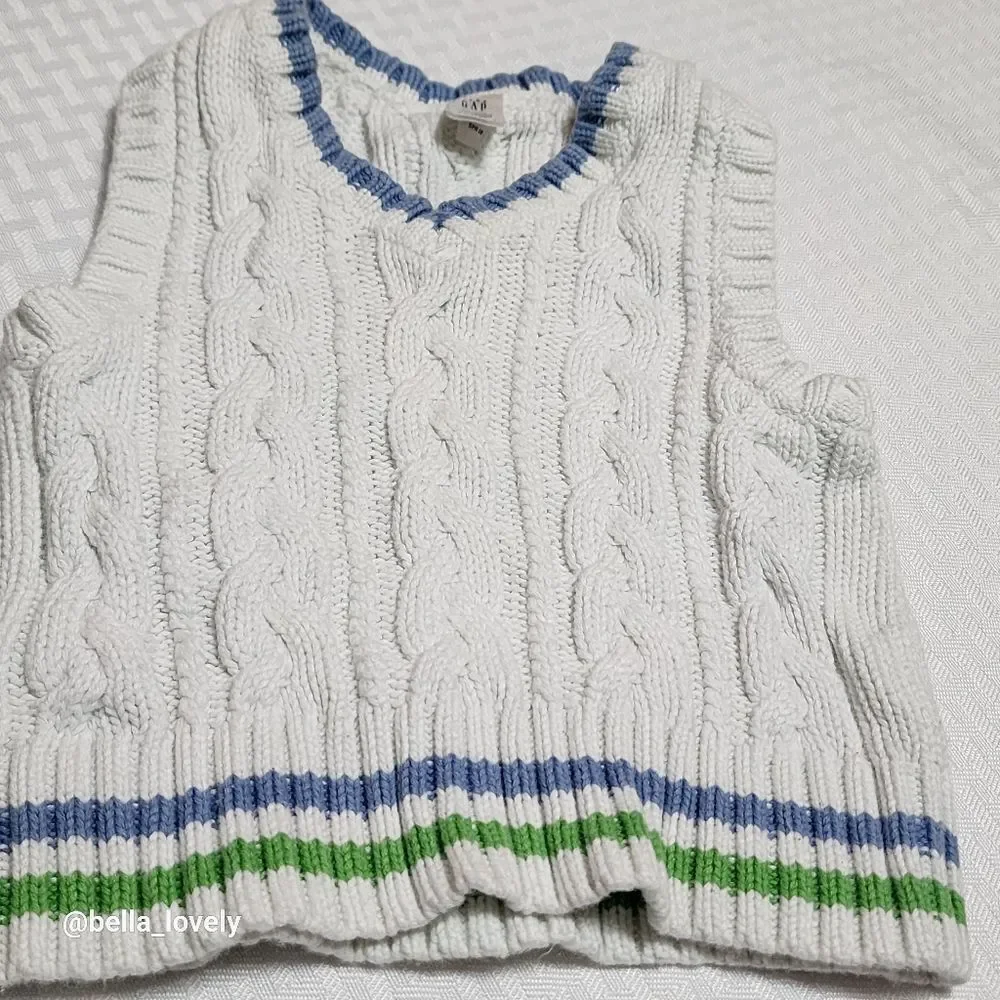 🏖 3-6 Months Adorable Bay Infant Knitted Sweater Vest Baby Gap